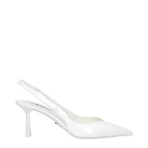 Prada White Leather High Heel Women's Pumps